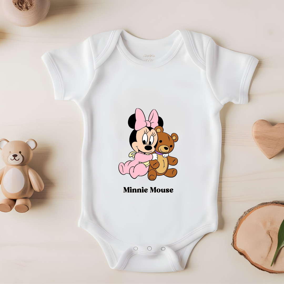 Minnie mouse onesie baby best sale