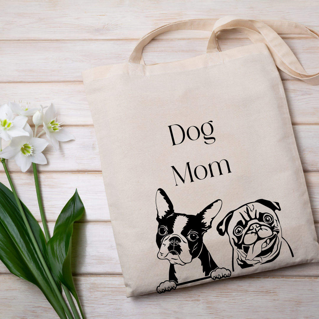 Dog Mom Tote Bag