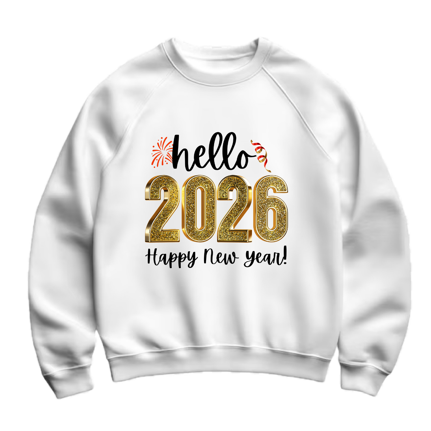 Hello 2026 Firework Crewneck